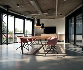 an interior of an office