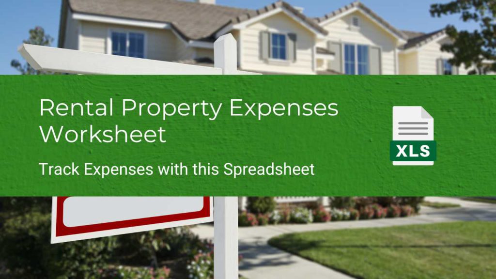 rental property expenses spreadsheet worksheet