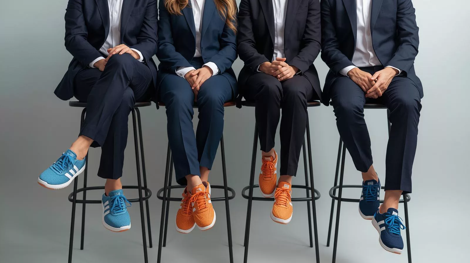 Real estate team blazer and sneaker combo