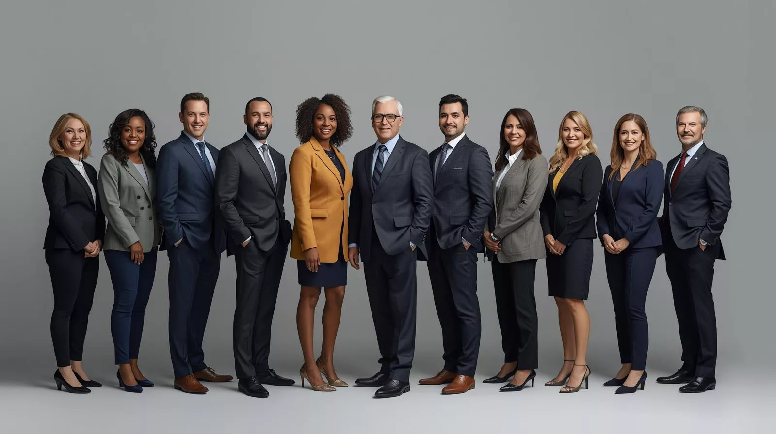 Classic office line up photo