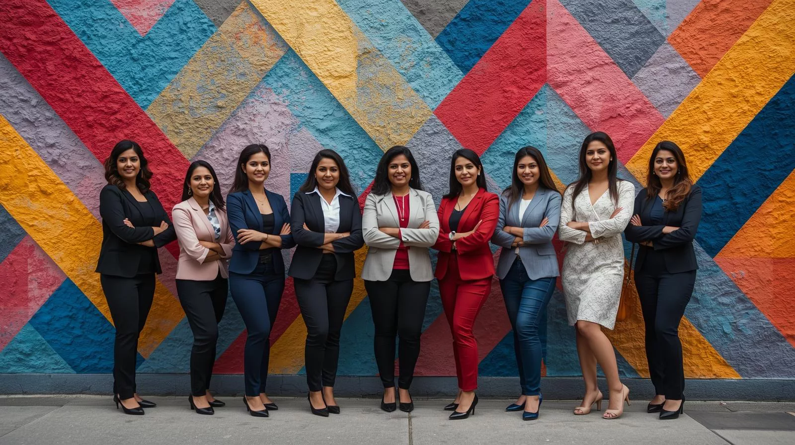 Real estate team hero wall line up