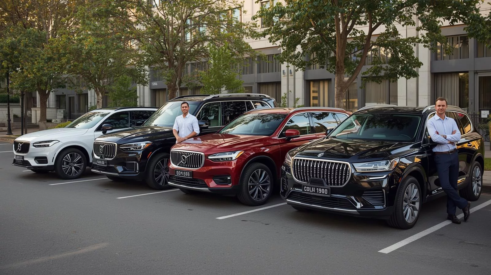 Real estate team car convoy photo