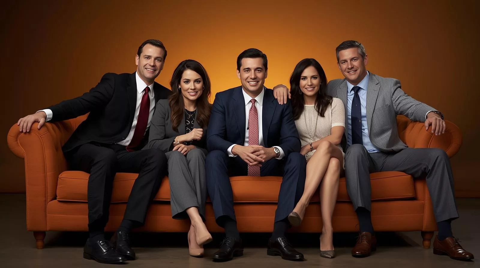 Real estate team on Friends set