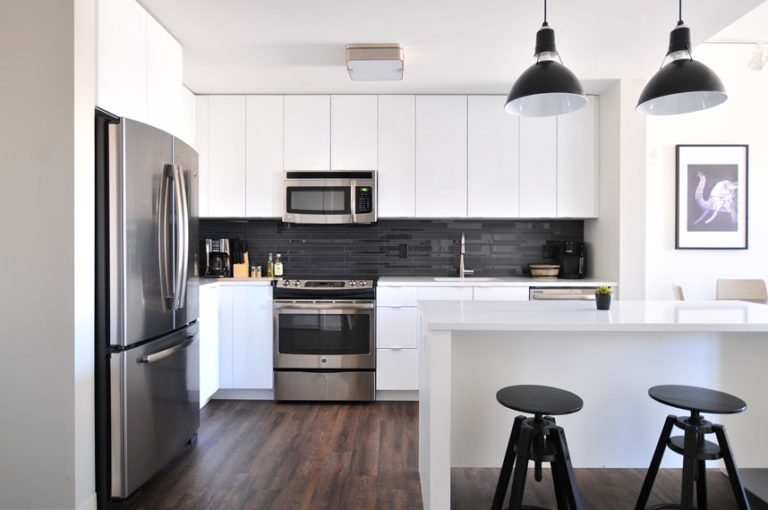 a nicely staged kitchen for sales