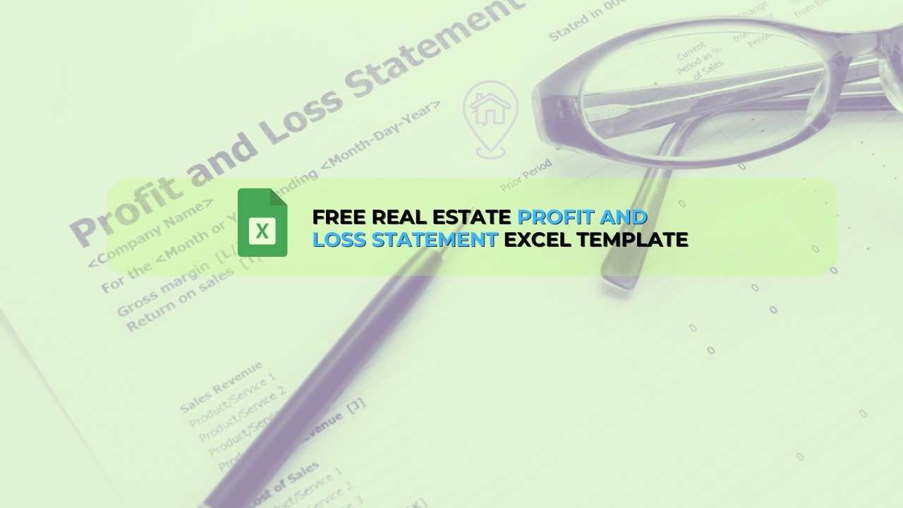 Free Real Estate Agent Profit and Loss Statement Template