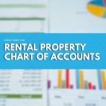 a graphic that says rental property chart of accounts