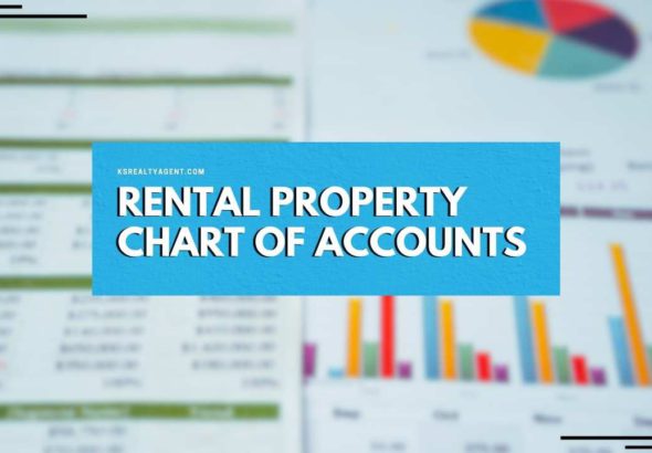 a graphic that says rental property chart of accounts