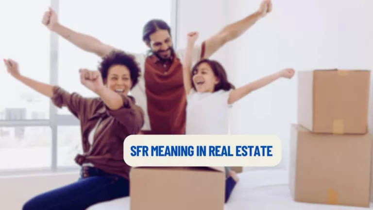 SFR definition real estate