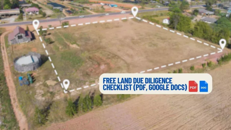 free land due diligence checklist