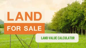a sign that says land for sale